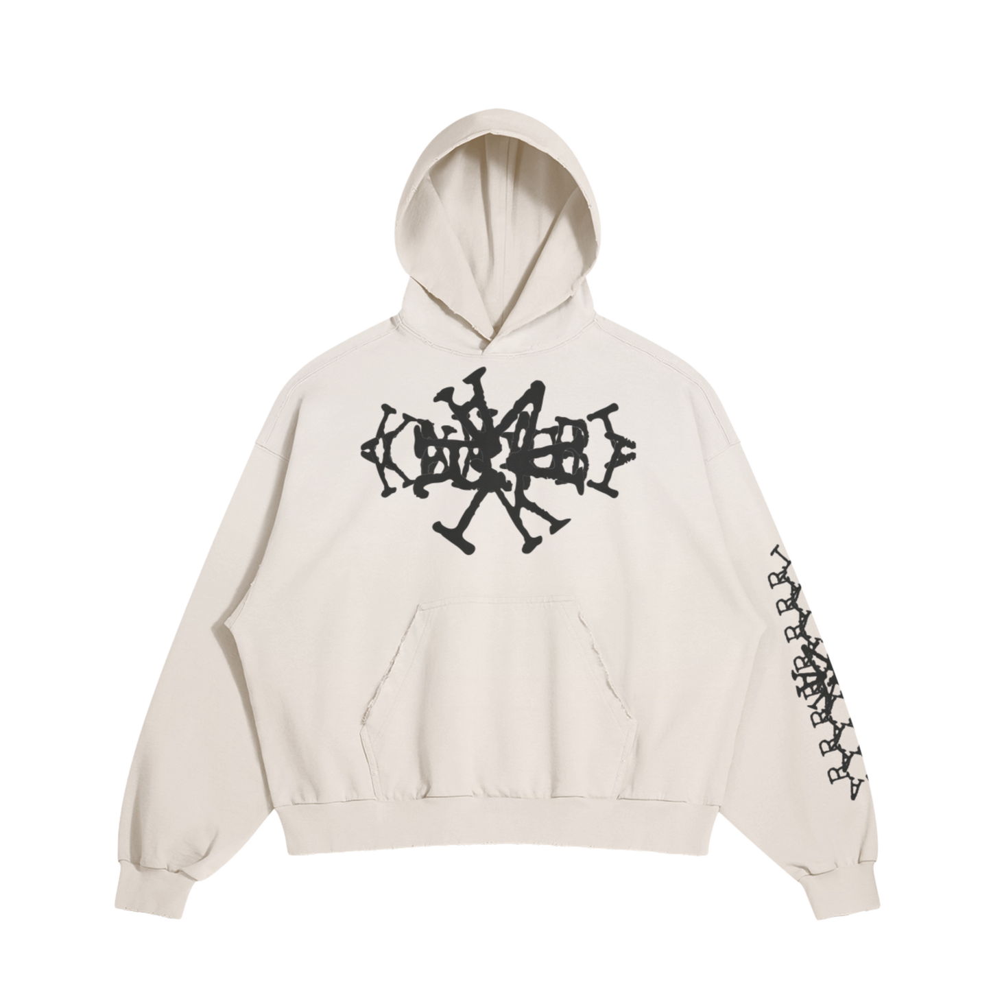 RORSCHACH DISTRESSED HOODIE